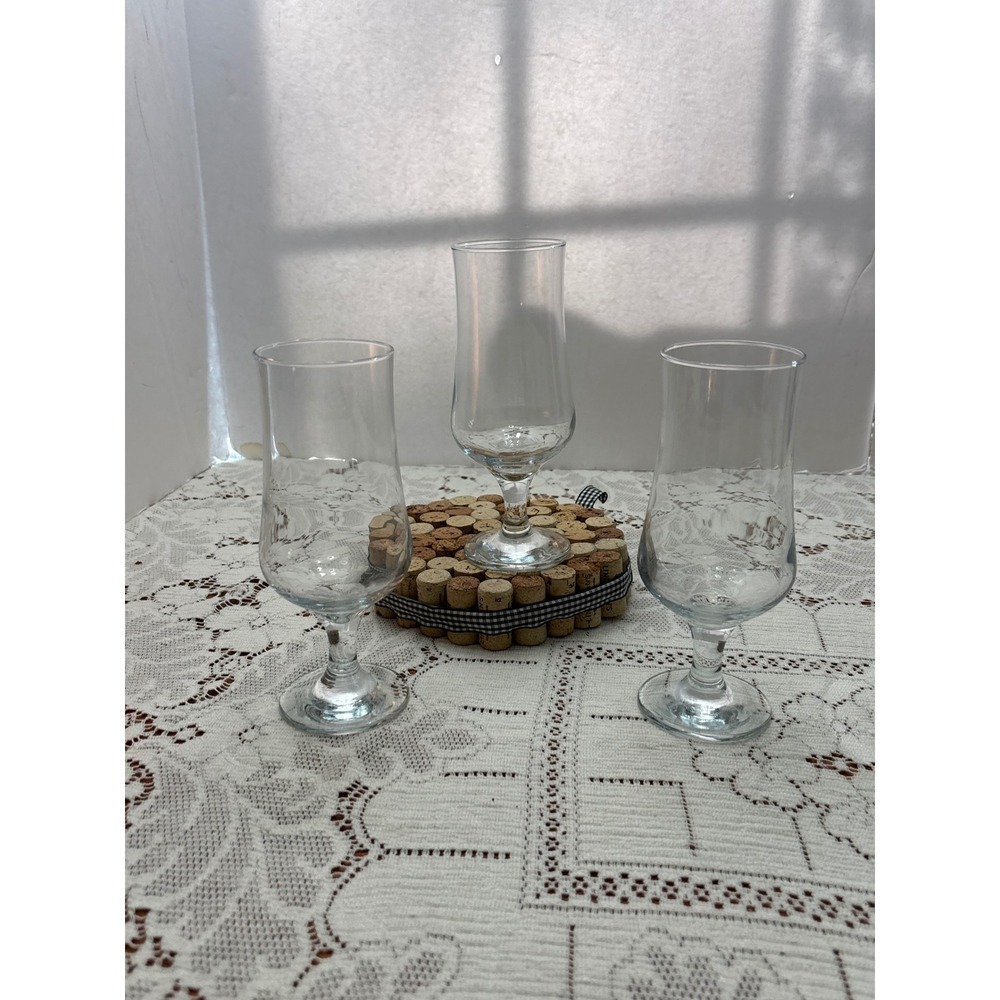 Circleware Concord Street 13oz‎ Footed Glasses Clear Glass Set of 3
